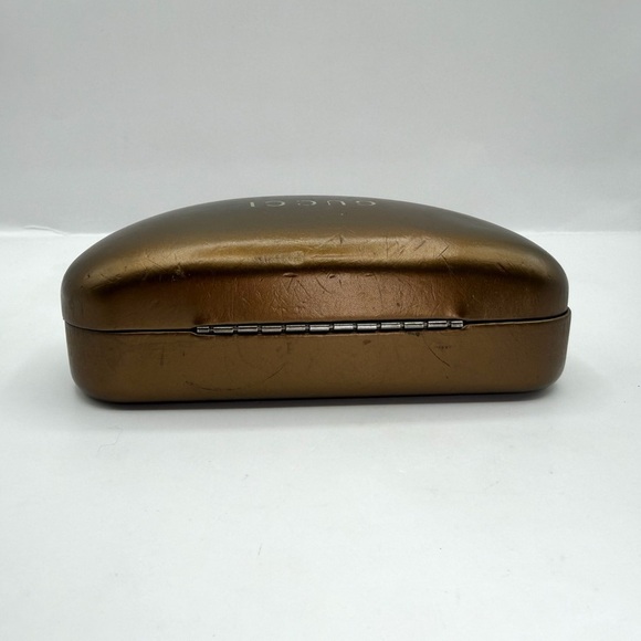 Authentic Gucci Empty Hard Case Sunglasses Eyeglasses Gold main image 5